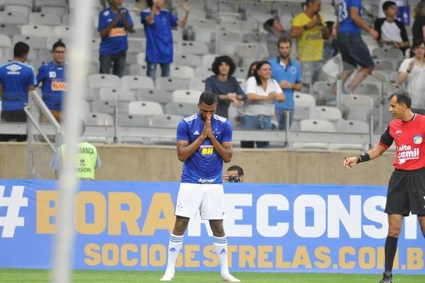 Atacante Thiago, promovido do time jnior, marcou o primeiro gol celeste em 2020