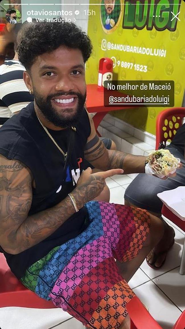 O volante tamb�m aproveitou o recesso para viajar at� Macei�, sua cidade natal em Alagoas.