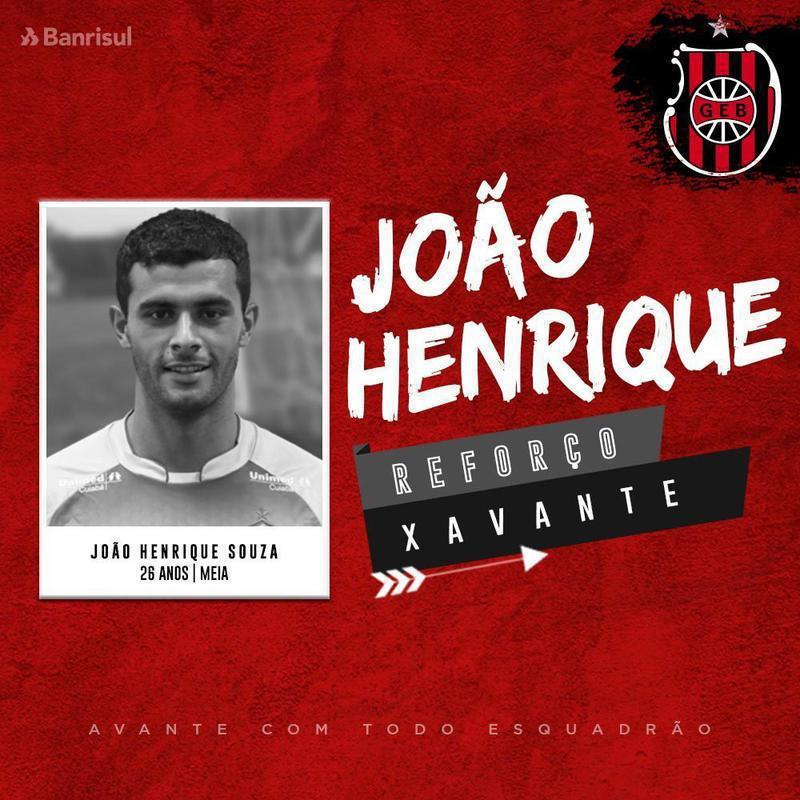 O Brasil de Pelotas anunciou a contratao do meia Joo Henrique, que estava no Cuiab