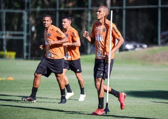 Fotos do último treino do Atlético antes do jogo com o Grêmio