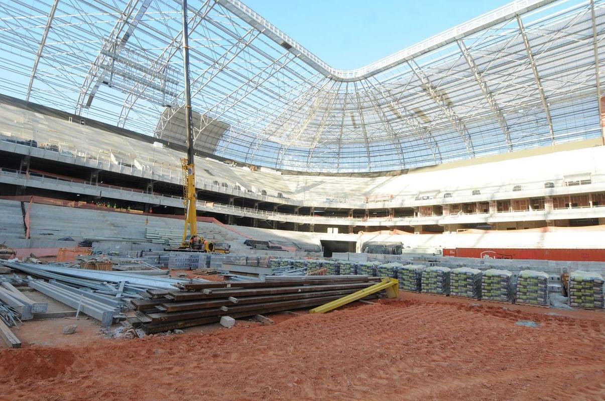 Futuro estdio do Galo, Aena MRV est com 60% das obras concludas