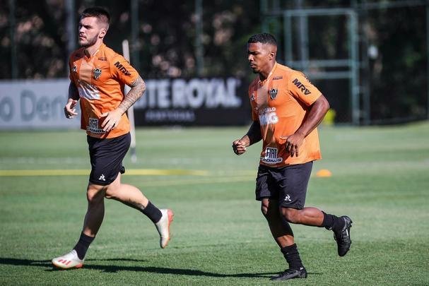 Fotos do último treino do Atlético antes do jogo com o Grêmio
