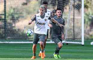 Com o novo reforo Nathan em campo, Galo iniciou a preparao para enfrentar o Bahia, na segunda-feira, s 20h, pela 16 rodada do Brasileiro