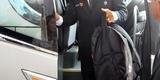 Jogadores do Atl�tico no Aeroporto Internacional de Confins durante embarque para o Chile