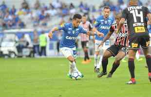 Fotos do jogo entre Cruzeiro e So Paulo