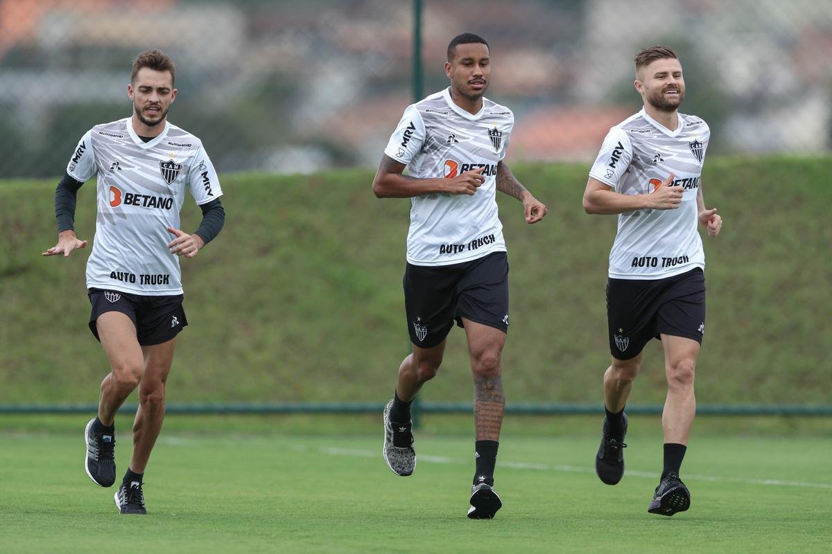Treino do Atltico nesta tera-feira, 9 de maro de 2021