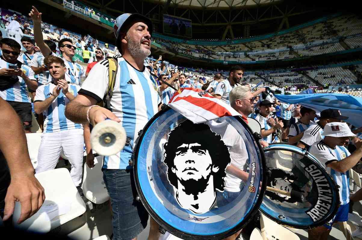 Imagens das torcidas de Argentina e Arbia Saudita na partida pelo Grupo C da Copa do Mundo do Catar 