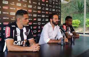 Danilo Barcelos e Felipe Santana foram apresentados nesta tera-feira na Cidade do Galo