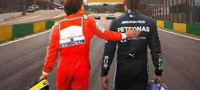 Hamilton fala de sua idolatria por Ayrton Senna: 'Minha maior inspiração'
