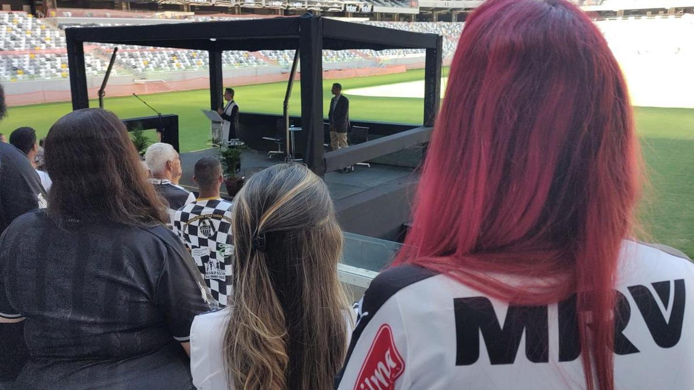 Veja as fotos do culto de 115 anos do Atltico, na Arena MRV