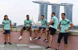Lanamento do novo uniforme foi realizado em um evento exclusivo para torcedores, durante a pr-temporada, em Cingapura
