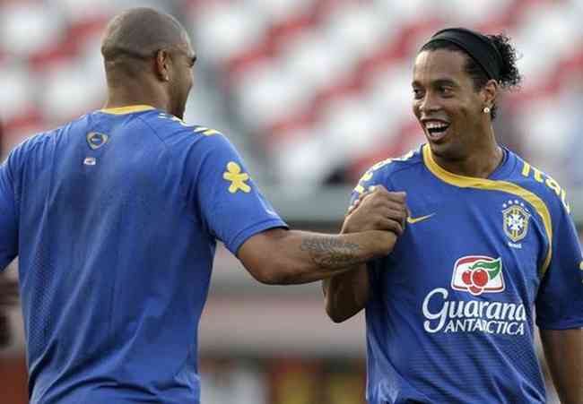 Adriano formó con Ronaldinho, Ronaldo y Kak