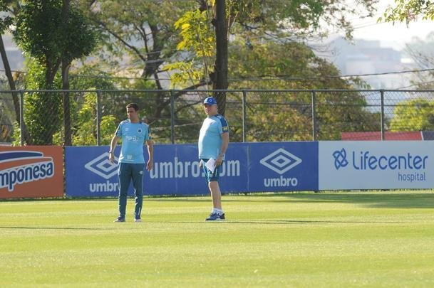 Fotos do treino do Cruzeiro desta quarta-feira, 2 de outubro, na Toca da Raposa II