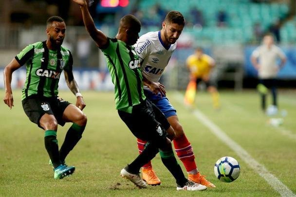 América enfrentou o Bahia neste sábado na Fonte Nova