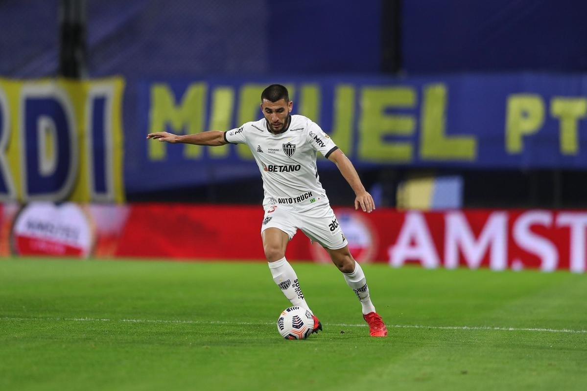 Fotos do jogo entre Boca Juniors e Atltico, na Bombonera, em Buenos Aires, pela ida das oitavas de final da Copa Libertadores de 2021
