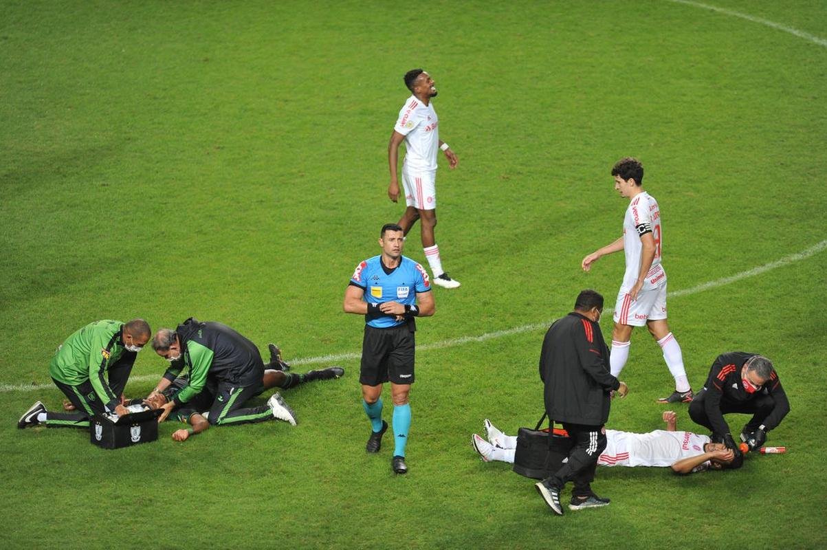 Rodrigo Dourado empatou o jogo para o Internacional no segundo tempo