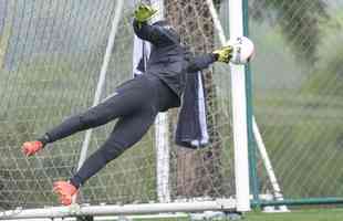 Treino do Atltico na Cidade do Galo, na manh desta tera-feira (24/1).