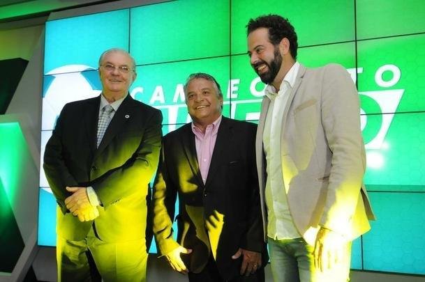 Presidentes do Atltico, Daniel Nepomuceno, Amrica, Alencar da Silveira, e Castellar Neto, da FMF