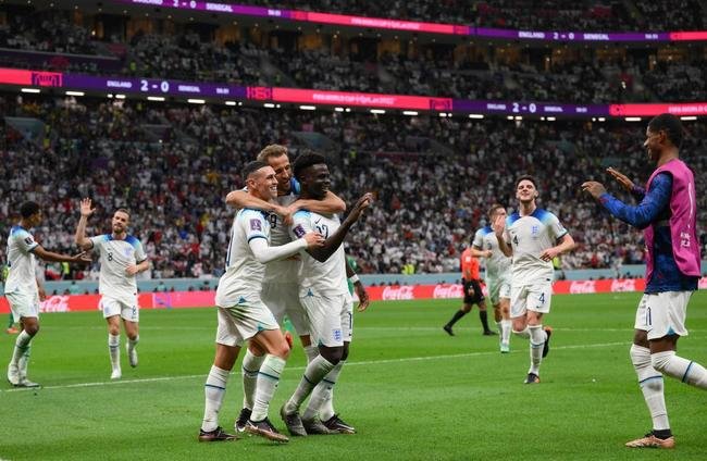 Lances da partida entre Inglaterra e Senegal, no Estdio Al Bayt, no Catar 