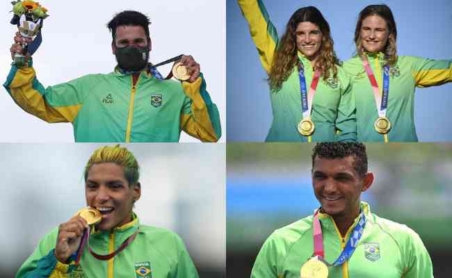 talo Ferreria, Martine Gral e Kahena Kunze, Ana Marcela Cunha e Isaquias Queiroz conquistam ouro em esportes aquticos nos Jogos Olmpicos de Tquio