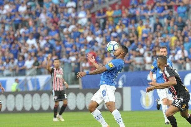 Fotos do jogo entre Cruzeiro e So Paulo