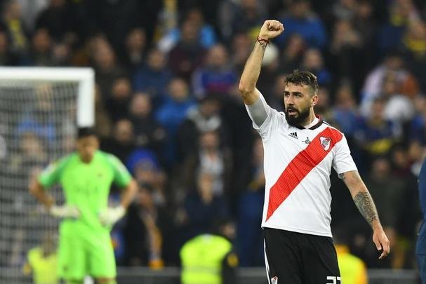 Lucas Pratto marcou o gol do River Plate na decisão da Libertadores, em Madri, contra o Boca