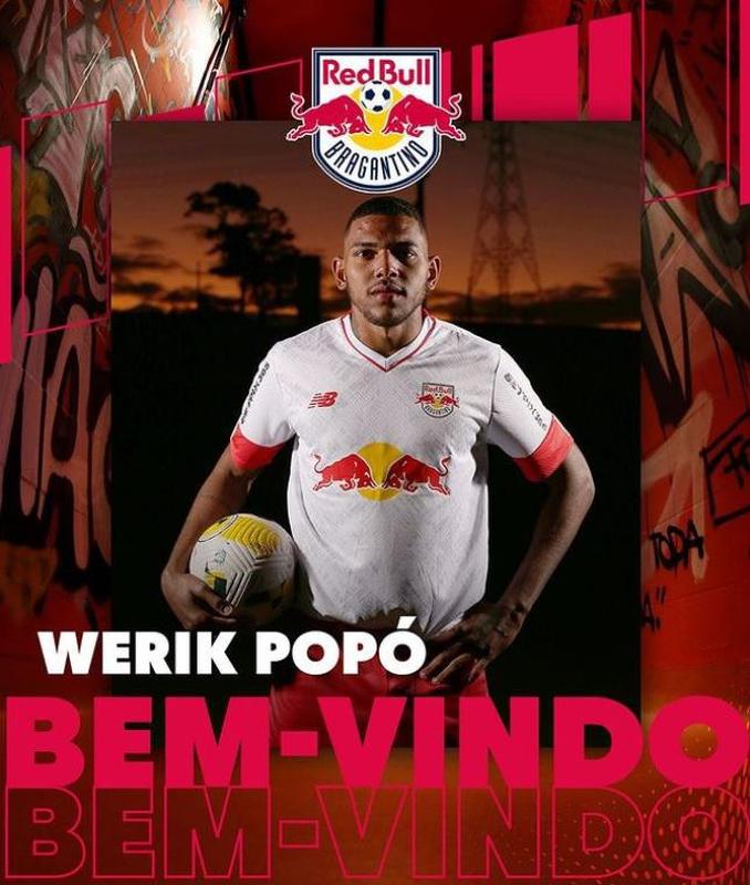 Bragantino contratou o atacante Werik Pop