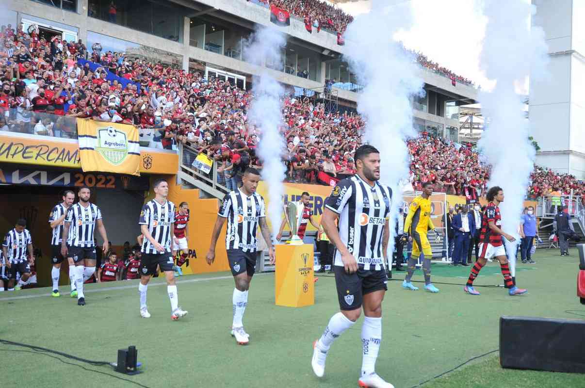 Fotos da final da Supercopa do Brasil, na Arena Pantanal, em Cuiabá, entre Atlético e Flamengo