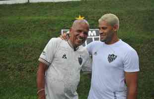 Encontro dos campees brasileiros pelo Atletico, Dad Maravilha e Hulk, na Cidade do Galo. 