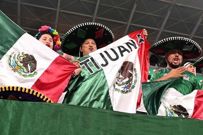 Imagens da torcida no jogo entre Mxico e Polnia pelo Grupo C da Copa do Mundo.