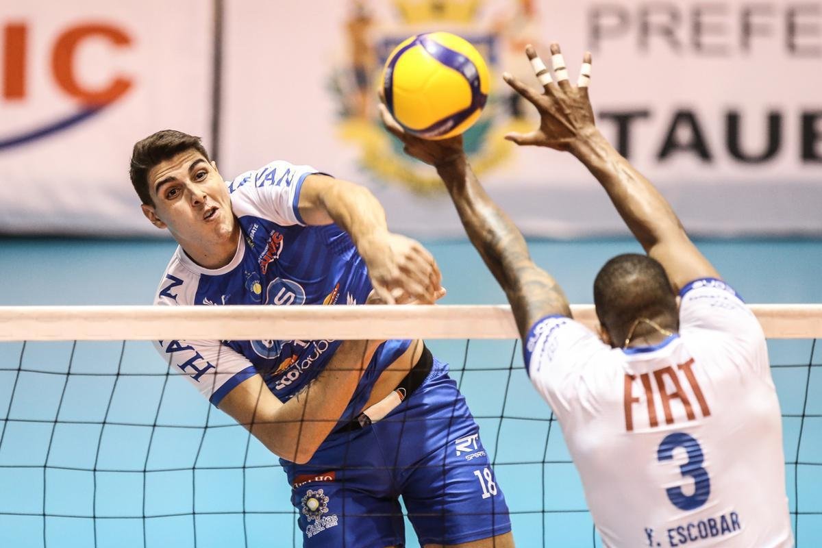 Taubat venceu o Minas por 3 a 2 no primeiro jogo da final da Superliga Masculina