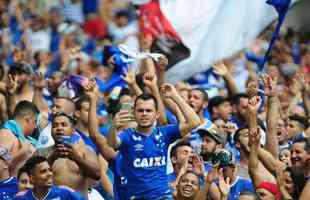 Fotos das torcidas de Cruzeiro e Atlético no Mineirão