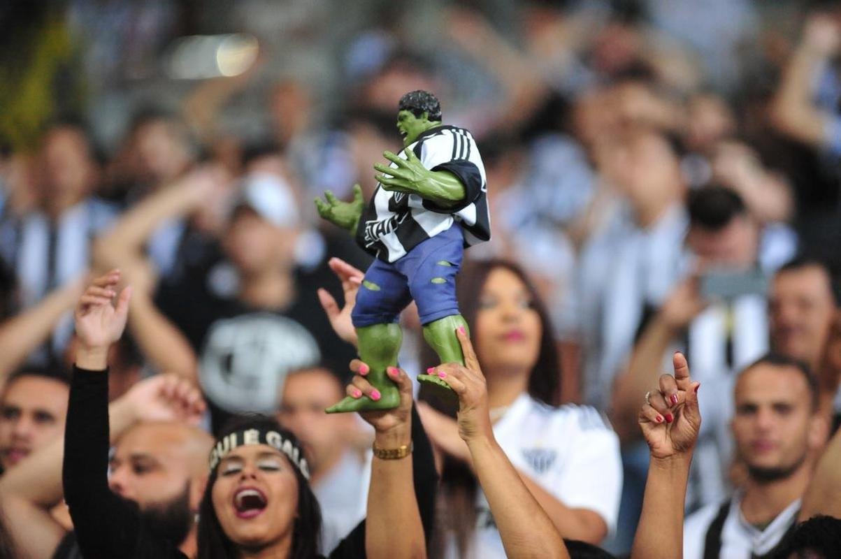 Fotos da torcida do Atltico na partida contra o Palmeiras, no Mineiro, pelas quartas de final da Copa Libertadores 2022