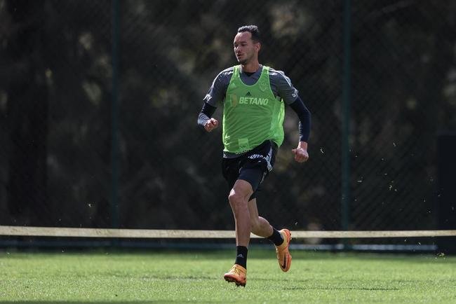 Fotos do �ltimo treino do Atl�tico antes do jogo contra o Botafogo