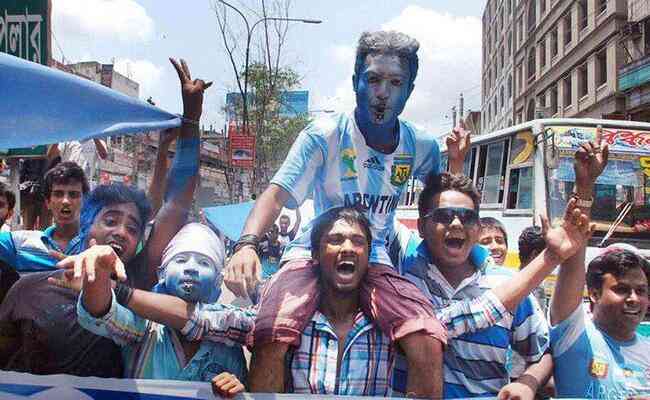 Bangladesh na torcida pela Argentina na Copa do Mundo