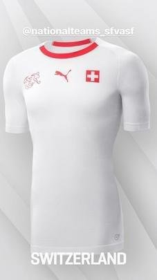 Suíça - segundo uniforme (Puma)