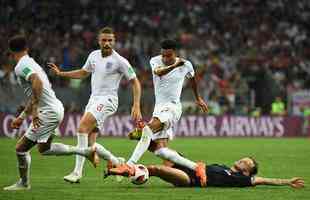 Crocia e Inglaterra se enfrentaram no Estdio Luzhniki, em Moscou, pela semifinal da Copa do Mundo da Rssia