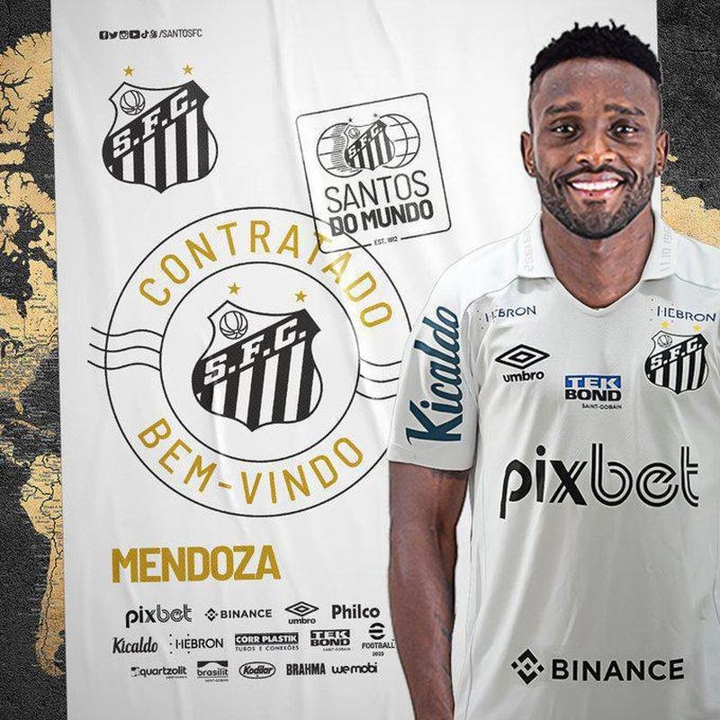 Santos anunciou o atacante Mendoza