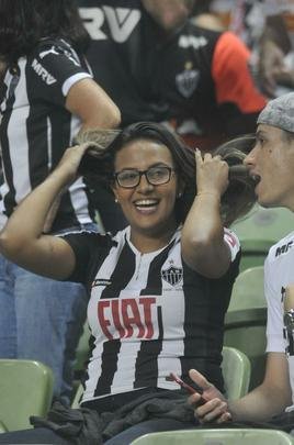 Fotos da torcida do Atltico, no Independncia, durante partida de ida da semifinal do Mineiro, contra o Amrica