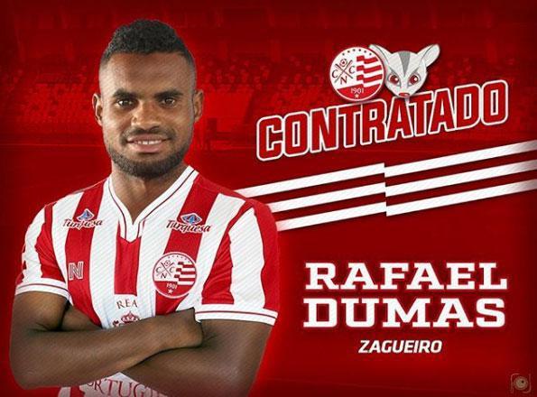 O Nutico anunciou a contratao do zagueiro Rafael Dumas, que estava no Shonan Bellmare, do Japo