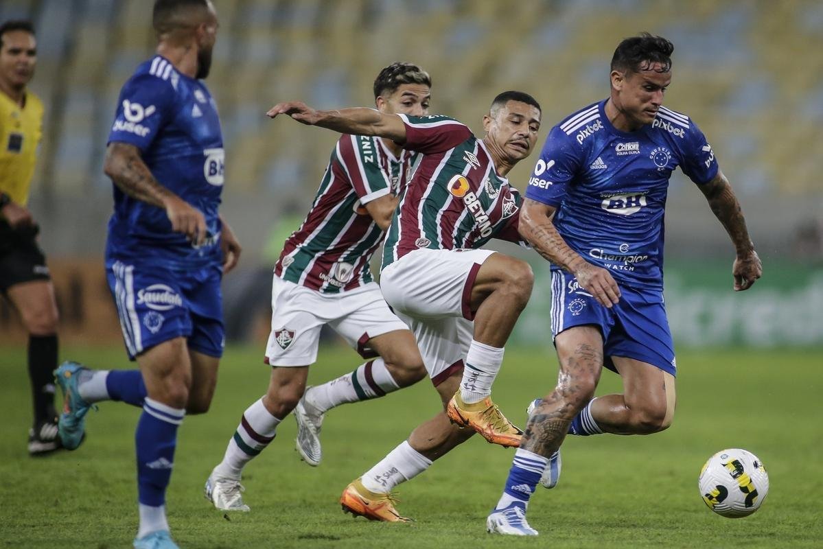 Fotos do jogo de ida das oitavas de final da Copa do Brasil, entre Fluminense e Cruzeiro, no Maracan, no Rio de Janeiro
