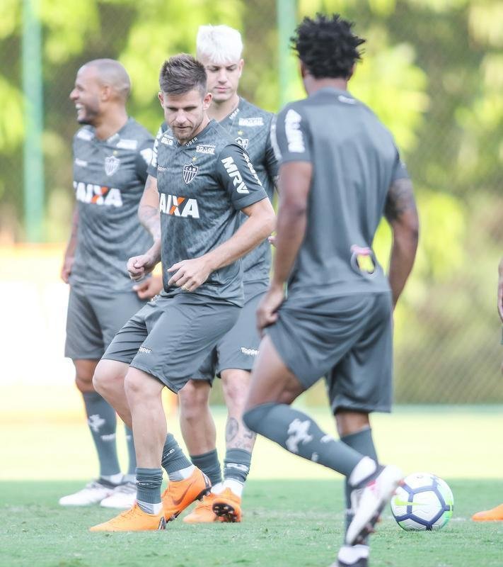 Na Cidade do Galo, elenco atleticano fez ltima atividade antes de enfrentar a Chape pela Copa do Brasil