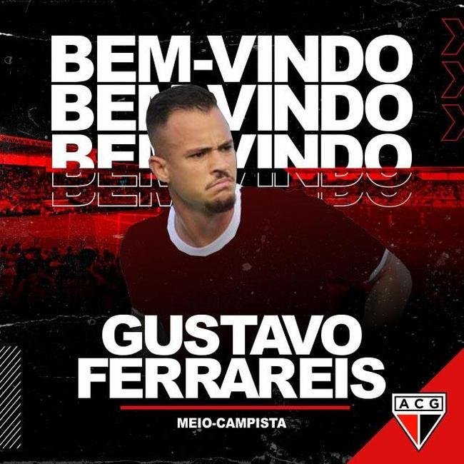 O Atltico-GO anunciou a contratao do meia Gustavo Ferrareis, que estava no Ava