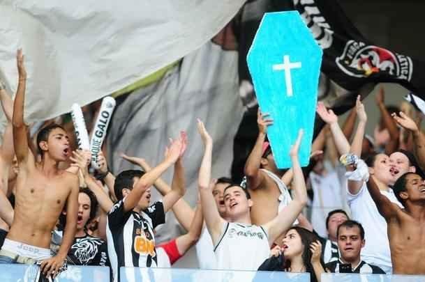 Torcedores do Atltico no Mineiro durante o clssico contra o Cruzeiro pela 26 rodada do Brasileiro