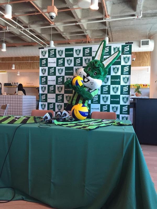 Imagens do lanamento da parceria entre Amrica e Montes Claros