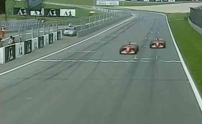 GP da ustria envolveu Michael Schumacher e Rubens Barrichello