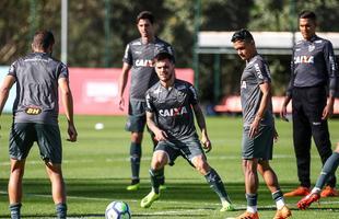 Com Nathan em campo, Galo iniciou preparao para enfrentar o Bahia, na segunda, s 20h, pela 16 rodada do Brasileiro