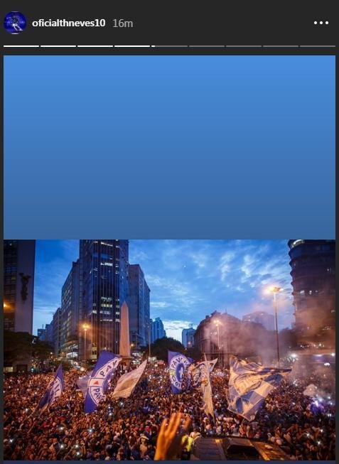 Thiago Neves chama torcida do Cruzeiro para jogo decisivo contra o Fluminense, no Mineiro