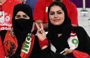 Torcedores de Marrocos e Canad na partida pelo Grupo F da Copa do Mundo 