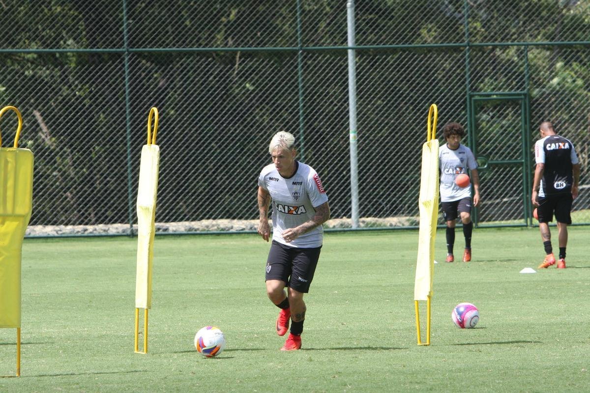 Imagens do treino do Atltico